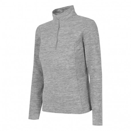 Bluza damska polarowa 4F chłodny jasny szary melanż H4Z22 BIDP010 27M S