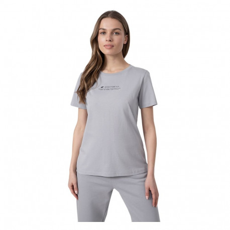 Koszulka damska 4F chłodny jasny szary H4Z22 TSD019 27S L