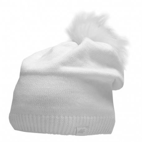 Czapka damska 4F biała H4Z22 CAD009 10S