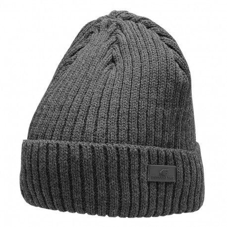 Czapka męska 4F średni szary melanż H4Z22 CAM009 24M L