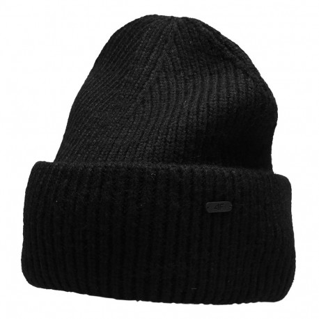 Czapka damska 4F głęboka czerń H4Z22 CAD005 20S M