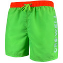 Szorty kąpielowe Crowell Fluo kol. 2 zielono-pomarańczowe neon S