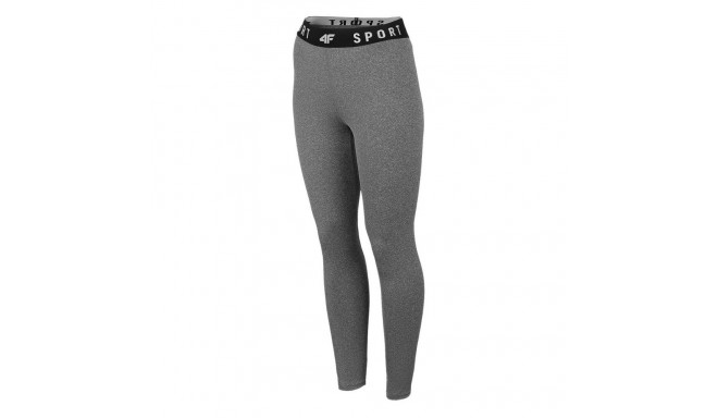 Legginsy funkcyjne damskie 4F średni szary melanż H4Z22 SPDF351 24M M