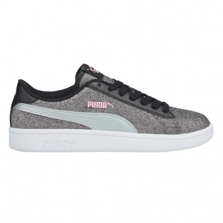 Buty dla dzieci Puma Smash v2 Glitz Glam srebrne 367377 26 37