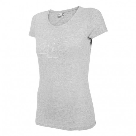 4F naiste t-särk H4Z22 TSD353 27M M, jahe helehall melanž