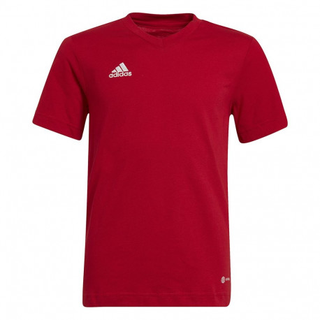 Koszulka dla dzieci adidas Entrada 22 Tee czerwona HC0446 116cm
