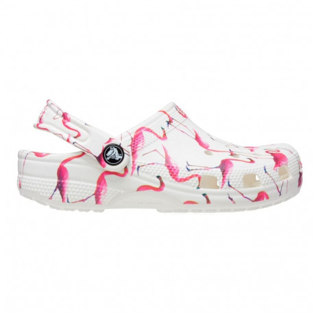 Crocs laste plätud Classic Party Kids 207826 1CW 33-34, valge-roosa