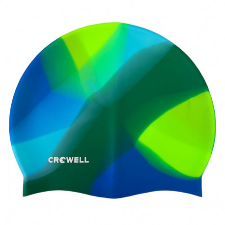 Czepek pływacki silikonowy Crowell Multi Flame zielono-niebieski kol.20