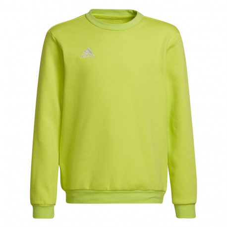 Bluza dla dzieci adidas Entrada 22 Sweat Top limonkowa HC5043 128cm