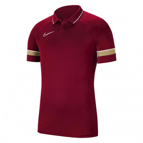 Koszulka dla dzieci Nike Dri-FIT Academy 21 Polo SS bordowa CW6106 677 XS