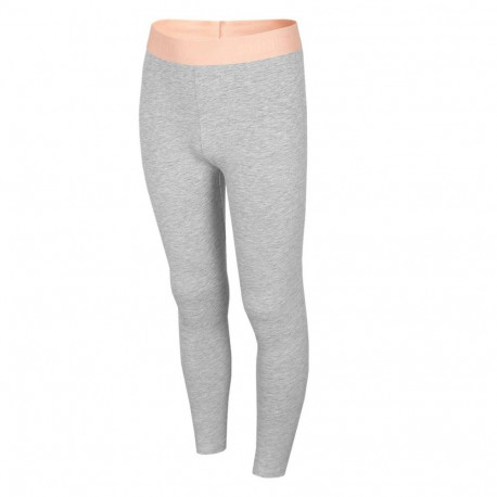 4F tüdrukute retuusid HJL22 JLEG004 27M 158cm, jahe hele hall melanž