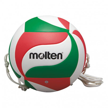 Piłka siatkowa Molten z gumką biało-czerwono-zielona V5M9000 T  5