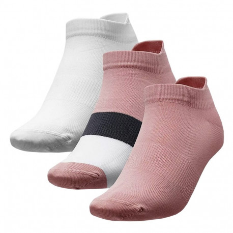 4F naiste sokid H4L22 SOD002 56S+90S+10 39-42, heleroosa, mitmevärviline, valge
