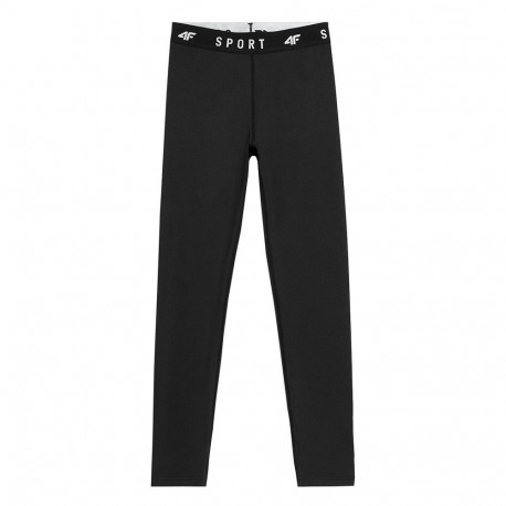 Spodnie funkcyjne damskie 4F głęboka czerń H4L22 SPDF351 20S XS