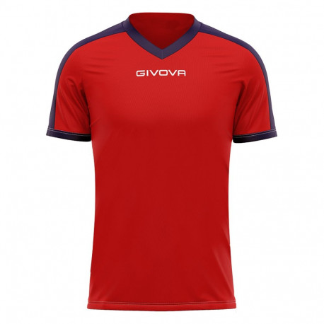 Koszulka Givova Revolution Interlock czerwono-granatowa MAC04 1204 S