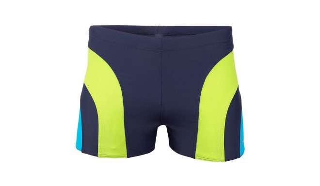 Kąpielówki męskie Crowell Sykes kol.02 granatowo-zielono-niebieskie  XL