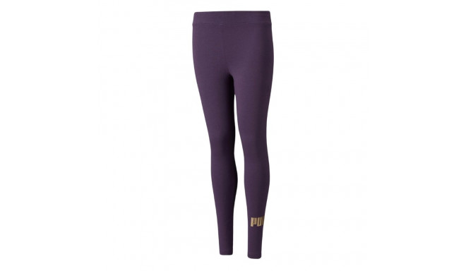 Legginsy dla dzieci Puma ESS+Logo fioletowe 587050 16 152cm