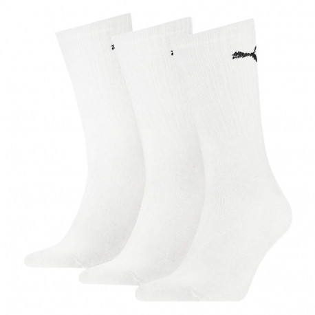 Puma spordisokid 907940 02 3 paari kergekaalulised keskmise pikkusega 35-38, valged