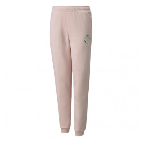 Spodnie dla dzieci Puma Alpha Sweatpants FL różowe 589235 36 116cm