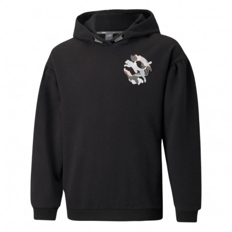 Bluza dla dzieci Puma Alpha Hoodie FL G czarna 589232 01 128cm