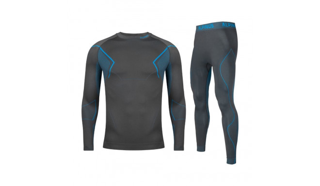 Bielizna termoaktywna męska Alpinus Active Base Layer Set szara GT43880  2XL