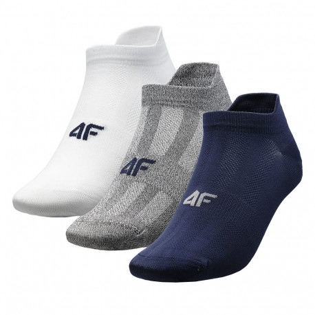 Skarpety męskie 4F biały,szary melanż,granat H4L21 SOM004 10S+23M+31S 39-42