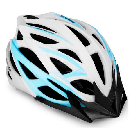 Kask rowerowy Spokey Femme biało-niebieski 55-58 cm 928244