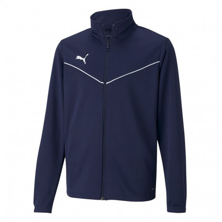 Bluza dla dzieci Puma teamRISE Training Poly Jacket Jr granatowa 657393 06 140cm