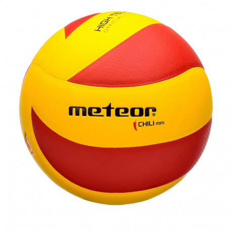 Piłka siatkowa Meteor Chili Pu Mini żółto-czerwona 10065 4