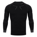 Bluza termoaktywna męska Alpinus Tactical Base Layer czarno-szara GT43219 M