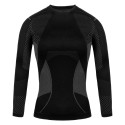 Bluza termoaktywna damska Alpinus Active Base Layer czarno-szara GT43180 M