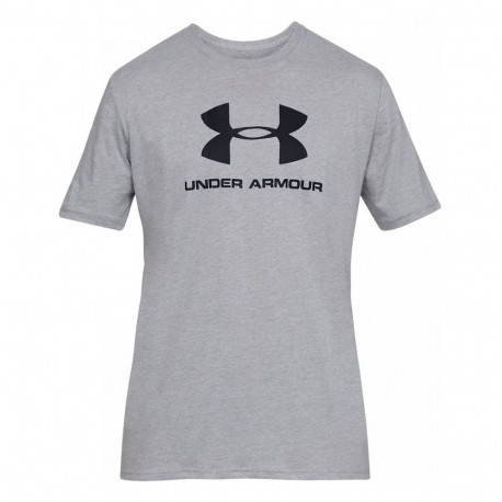 Koszulka męska Under Armour Sportstyle Logo SS szara 1329590 036 S