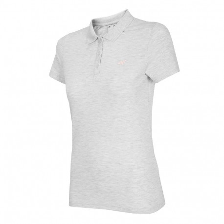 Koszulka damska 4F jasnoszary melanż NOSH4 TSD007 10M XL