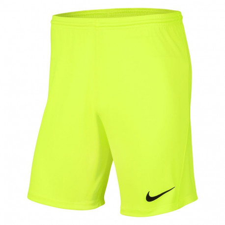 Spodenki dla dzieci Nike Dry Park III NB K limonkowe BV6865 702 L