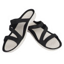 Klapki damskie Crocs Swiftwater Sandal W czarno-białe 203998 066 42-43