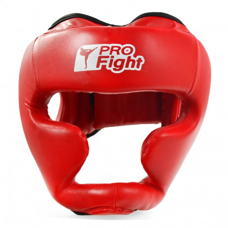 Kask bokserski Profight 705 PU czerwony senior