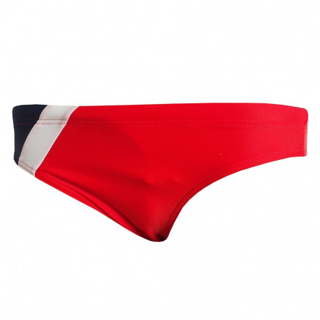 Slipy kąpielowe Aqua-speed Bartek czerwono granatowo białe 64 402   128cm