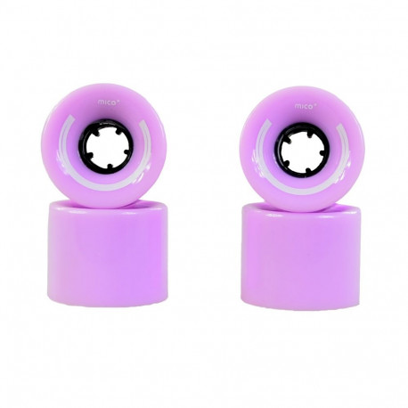 Kółka Mico do deskorolki plastikowej 60x45mm 4szt fioletowe