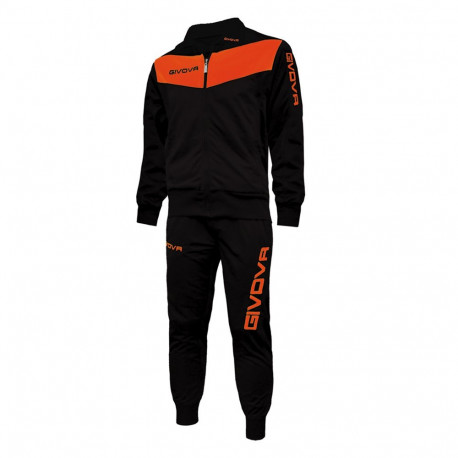 Dres Givova Tuta Visa Fluo czarno-pomarańczowy TR018F 1028 M