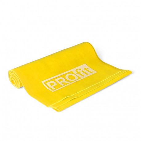 Profit treeningkumm DK 2227 Light 120x15x0,35cm, kollane