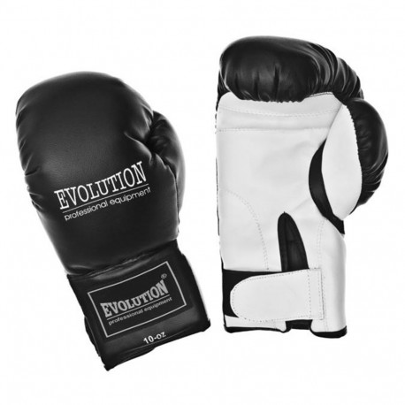 Rękawice bokserskie Evolution syntetyczne Basic RB-228,2210,2212 czarne   10