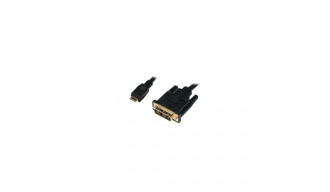 LogiLink Mini-HDMI - DVI-D M/M 2m Black