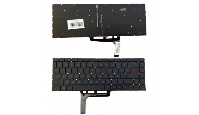 Keyboard MSI GF63 with red backlit (US)