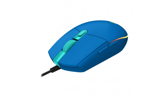 LOGITECH Gaming Mouse G203 LIGHTSYNC Mouse optical 6 buttons wired USB blue