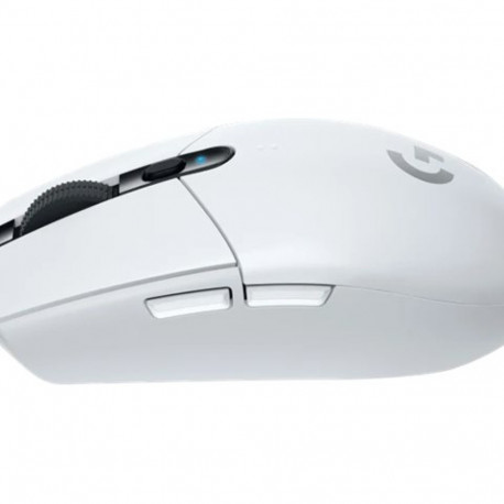 Logitech G hiir optiline 6-nupuline juhtmevaba 2.4GHz USB-vastuvõtjaga, valge