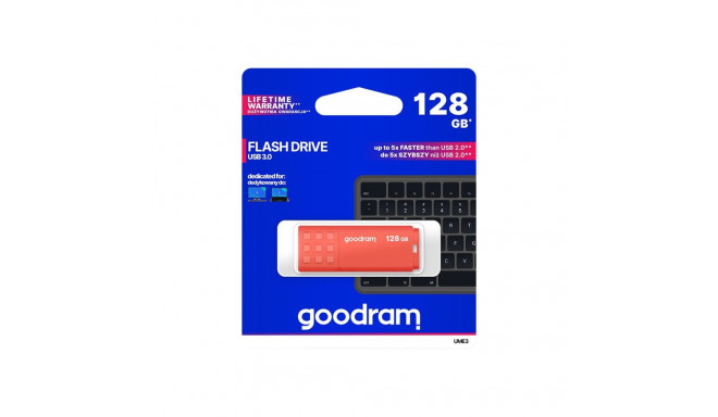 GOODRAM UME3-1280O0R11 GOODRAM memory USB UME3 128GB USB 3.0 Orange