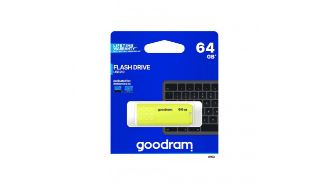 GOODRAM UME2-0640Y0R11 GOODRAM memory USB UME2 64GB USB 2.0 Yellow