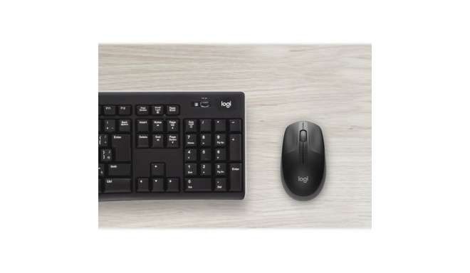 LOGITECH M190 optiline 3-nupuline juhtmevaba USB vastuvõtjaga hiir süsimust