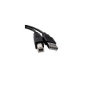 Cable USB AM/BM 2.0V Black 1.8m