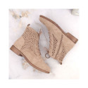 S.Barski W OLI244 beige suede ankle boots (36)